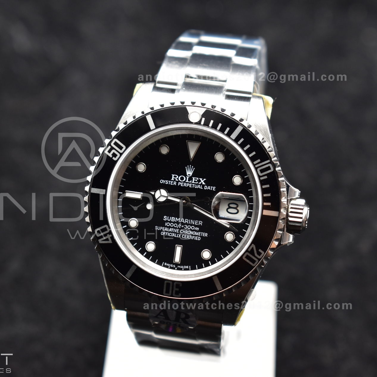 Submariner 16610 LN Black 904L Steel ARF1:1 Best Edition on SS Bracelet SH3135 V2